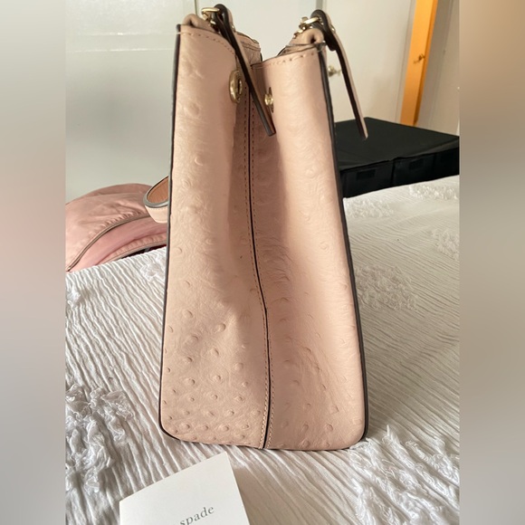 Kate Spade Blush Textured Tote with strap - Picture 8 of 16